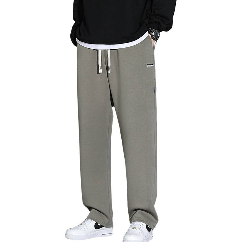 Men's autumn loose sportswear pants, trendy casual pants, men's vertical sweatpants with a sense of drape, men's sportswear pants, men's long pants Item Picture
