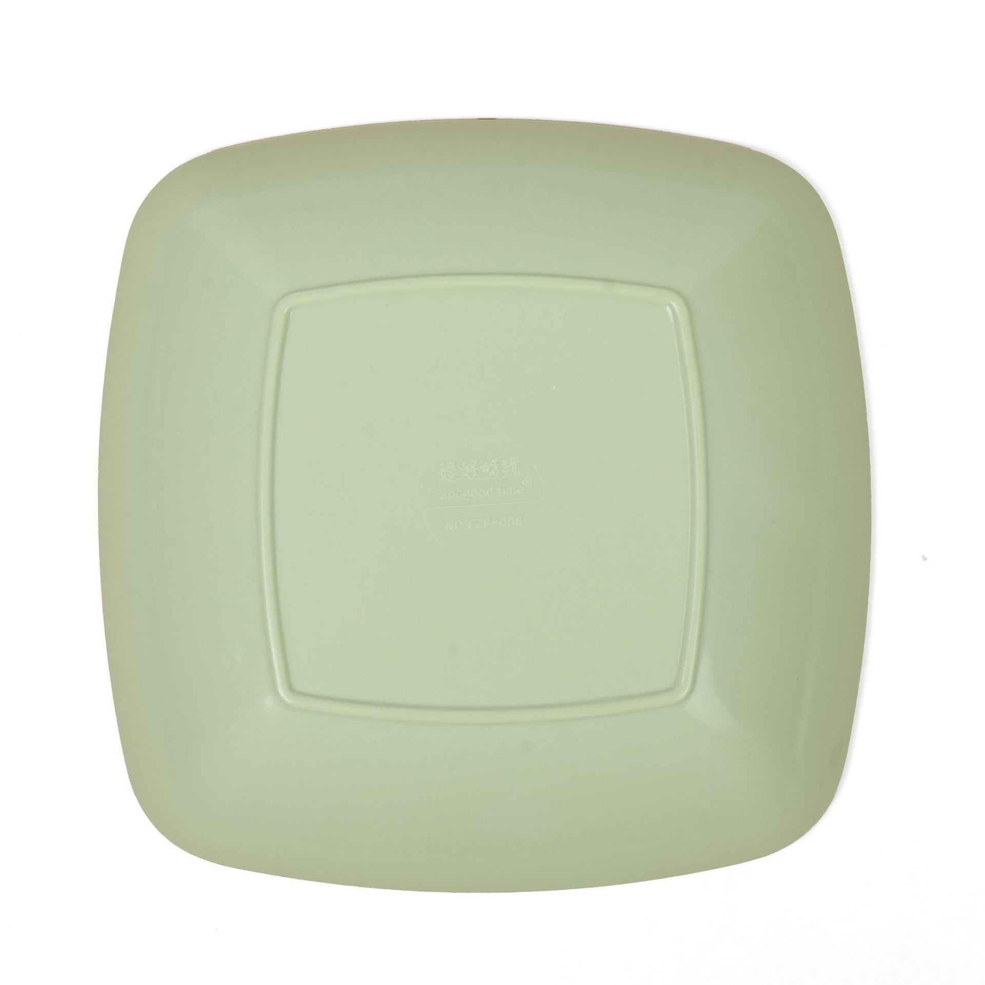 Green wave plate melamine tableware for foreign trade, square deep plate dinner plate, cross-border bestseller, commercial durable square plate Application Scenario