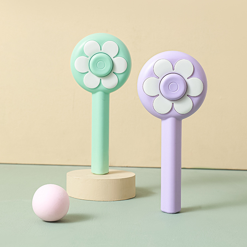 Flower pet cat comb, stainless steel needle massage cleaning needle comb, dog hair removal brush, portable one-click self-cleaning comb