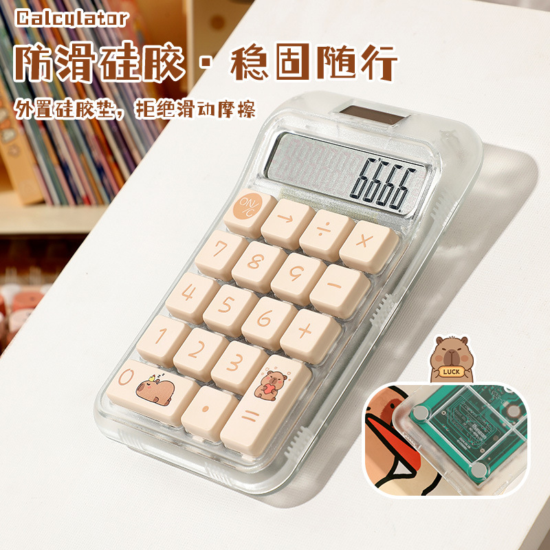 The RZ-859PRO is a cute Kapipala calculator with a high level of appearance. It is a multi-functional portable office computer Application Scenario
