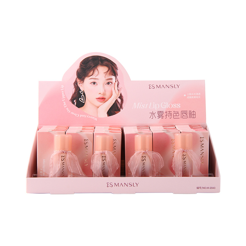 MANSLY lipstick, light water mist long-lasting color lip gloss, Korean-style pure, aiming to make the skin look fair and tender, long-lasting and moisturizing, affordable for students Item Picture