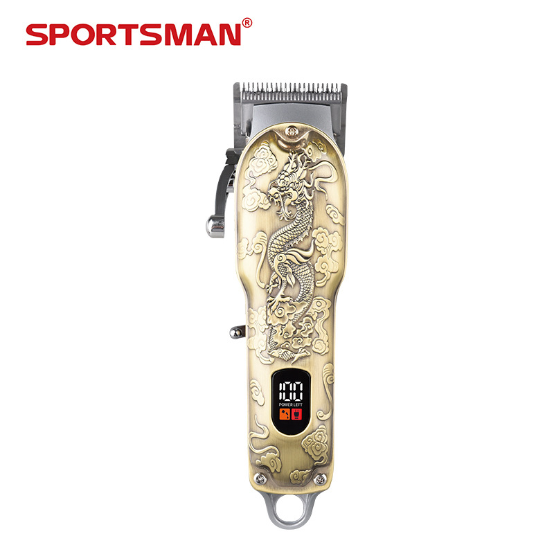 SPORTSMAN SM-689 cortador eléctrico cross-border para uso exclusivo cortador de pelo inteligente pantalla digital afeitador eléctrico cortador de pelo especial para barbería Item Picture