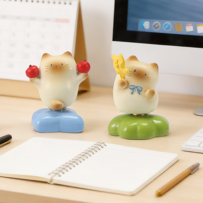猫猫PAI乐无忧转转盲盒卡通可爱猫咪公仔盲盒高颜值桌面摆件批发产品图