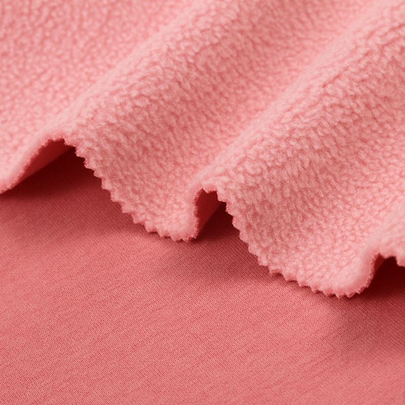 Keqiao factory's 330/360G polyester-cotton polar fleece fabric for school uniforms, sweatshirts, sweatpants and pajamas Specification image