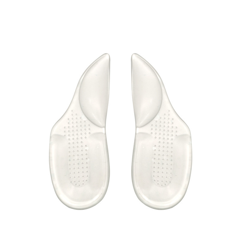 Tacones de mujer amortiguado arco heel almohadilla gel transparente invisible antideslizante media talla pie plano ortopédico media almohadilla Item Picture