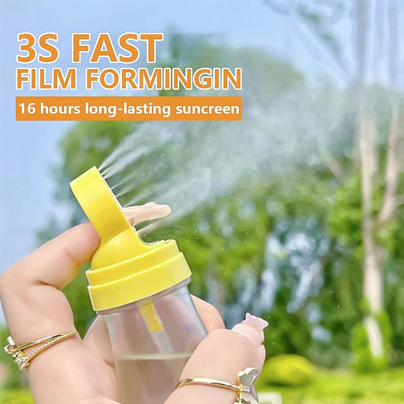 Cross-border PAGEVINE Lemon Sunscreen Spray, high UV protection, small aperture, waterproof, sweat-proof, refreshing and oil-control Specification image