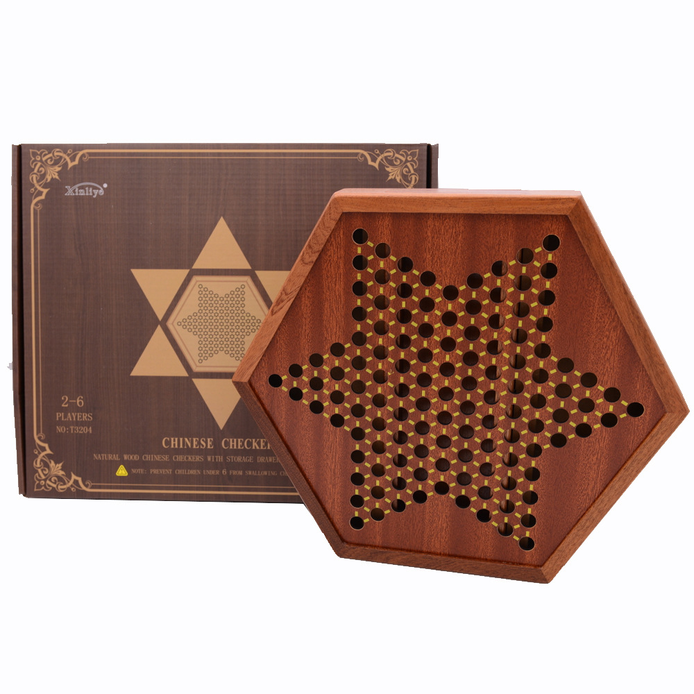 Checkers glass balls, wooden tabletop games, direct sales from the manufacturer, competitive and educational toys, drawer-style portable storage Application Scenario