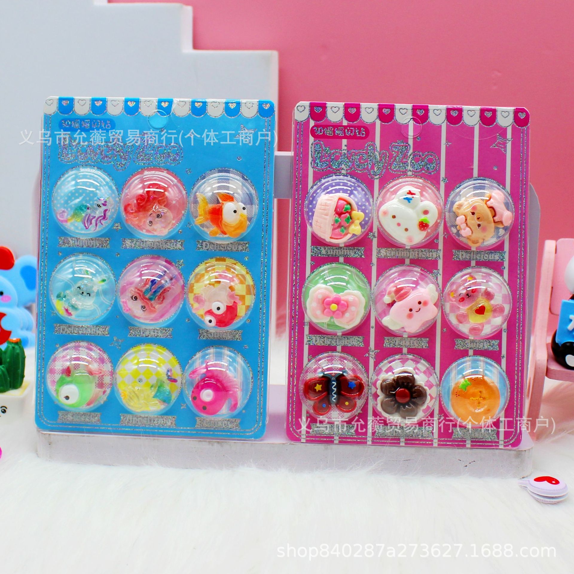 3D flash stickers, diy hair accessories, headbands, keychains, phone cases, decorative resin accessories, children's creative landscape stickers details Picture