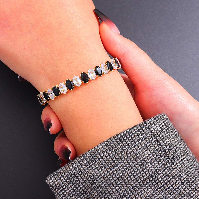 铜微镶手环/手镯/沙金/猫眼手镯/手镯配件产品图