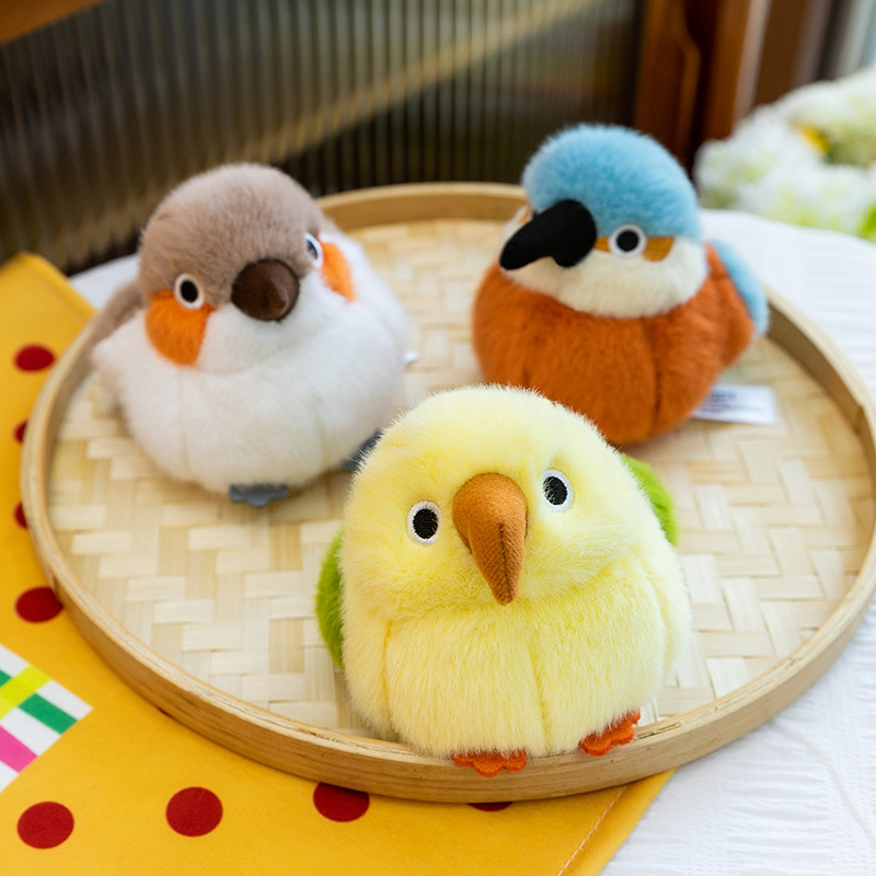 Wholesale of cute and adorable bird handheld toys, plush toys, pendants, car keychains, dolls, and wedding giveaways Specification image