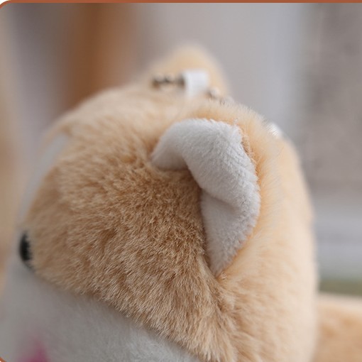 Cute blue tie Shiba Inu plush toy, cartoon tie, Shiba Inu dog figurine, keychain, baby pendant Application Scenario