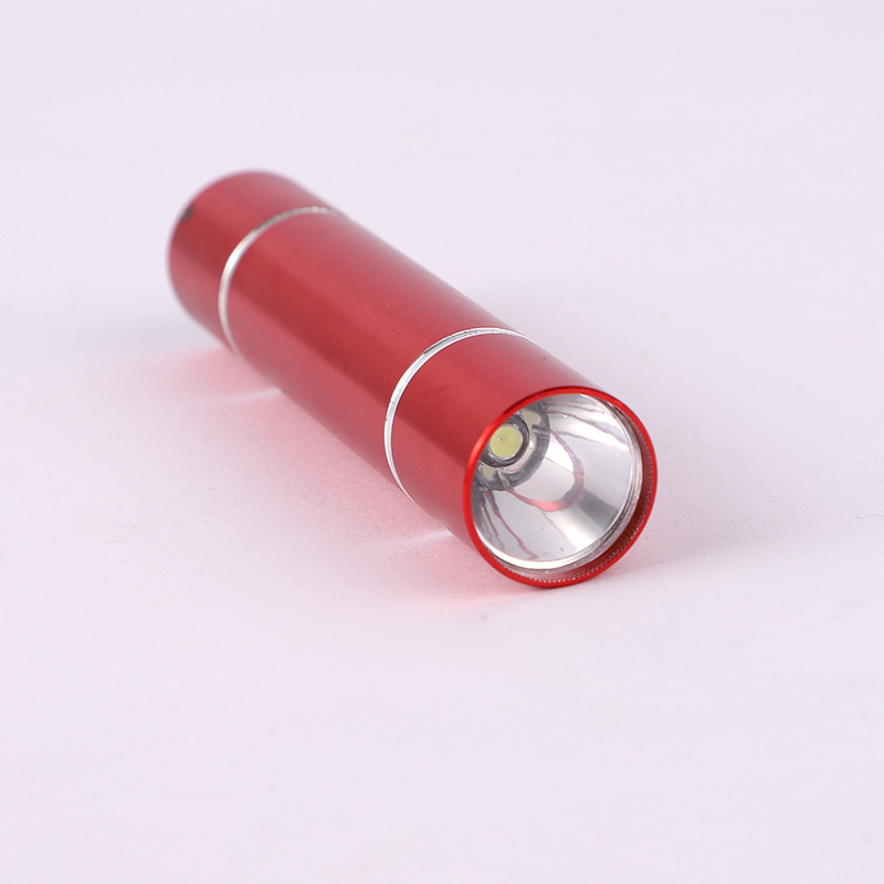 Jiuliang small tactical flashlight, color metal body flashlight, portable strong light illumination details Picture