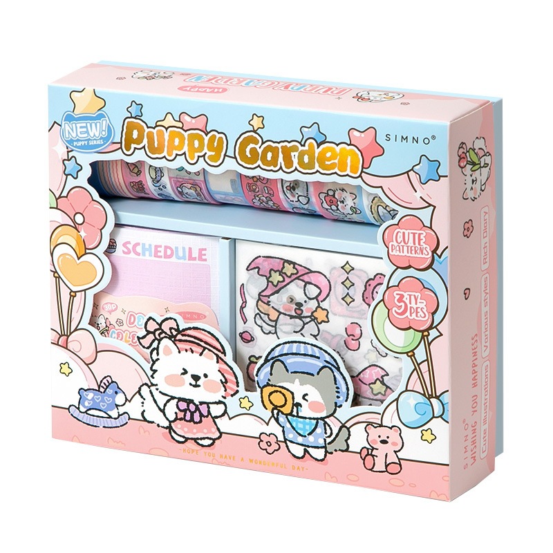 Xinmo Cross-border Bestseller, Full of Vitality Gift Box, Tape, Sticker, Note Set, Girls' and Children's Gifts, Diary Gift Box Item Picture