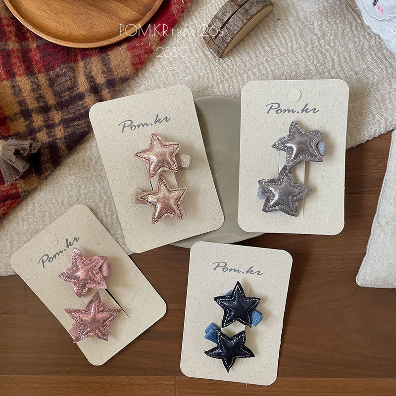 Star hair clips, women's moissanite accessories, straight clips, rubber bands, alloy clips, hair bands, wigs, hair accessories Specification image