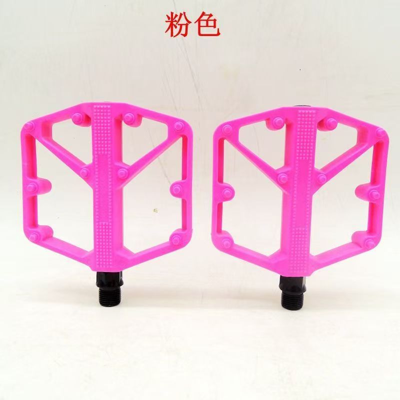 山地自行车DU润滑轴承脚踏彩色高强度尼龙脚蹬子死飞车脚踏板产品图