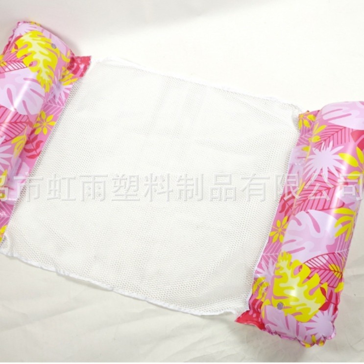 New Maple Leaf Cross-border swimming float bed, water inflatable lounge chair, children and adults, mesh float float, factory direct sales Application Scenario