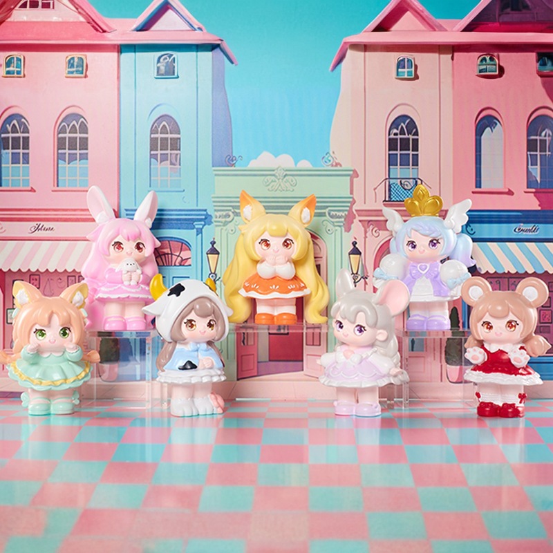 创意礼品神话小镇系列盲盒卡通动漫潮玩装饰摆件女生精美礼品批发