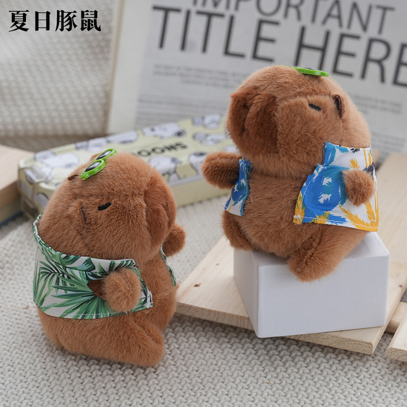 Capibara pendants, plush dolls, toy bags, wholesale toys, cute dolls, capybara keychains
