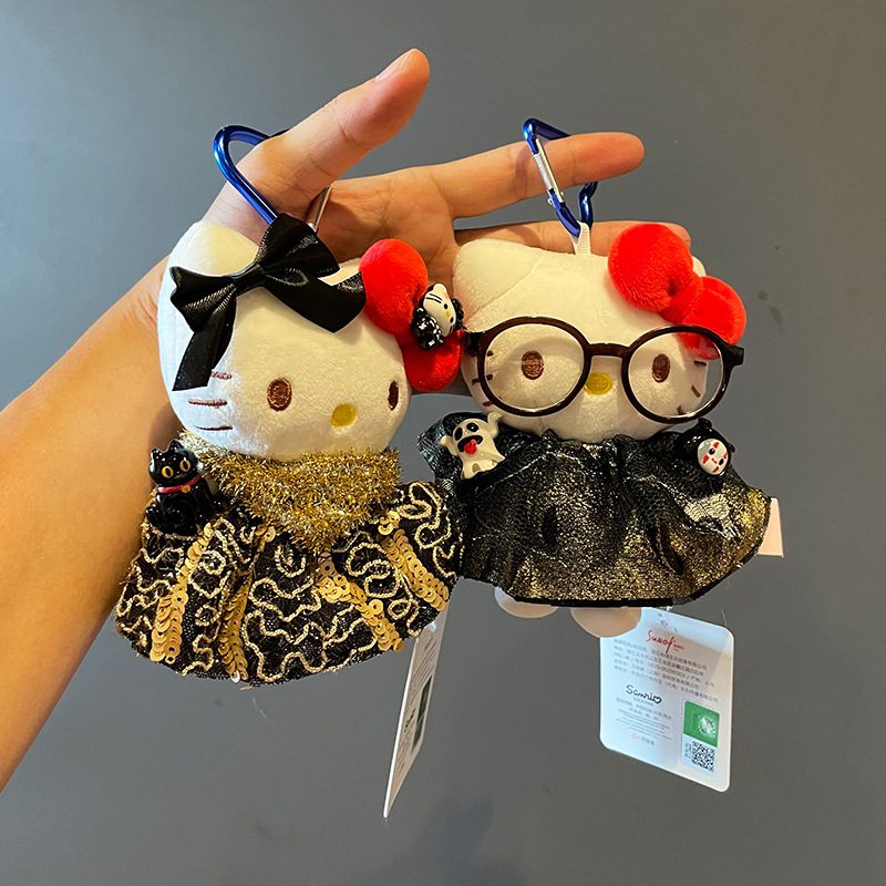 Cute Halloween secondary creation plush figurines hellokitty, keychains, bags, pendants and small gifts details Picture