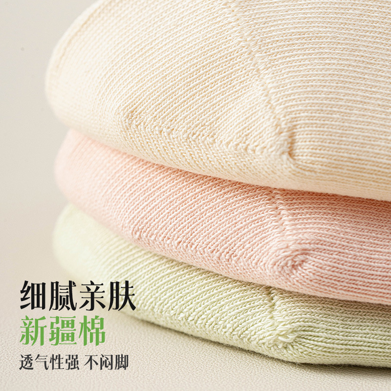 运动、休闲棉袜实物图