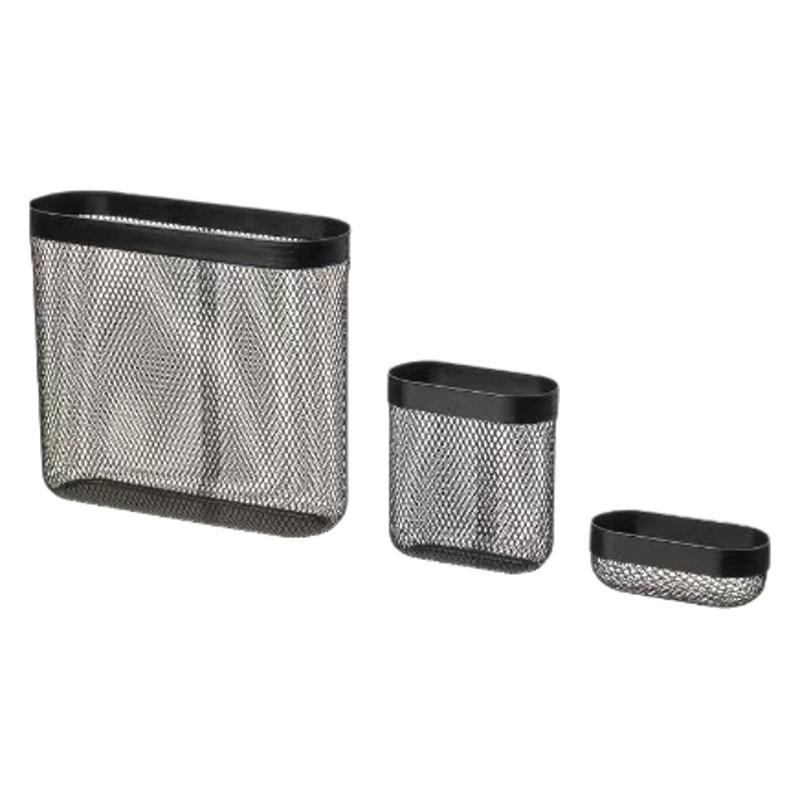 定制洞洞板配件挂钩免打孔墙面收纳三件套网篮置物架挂篮收纳篮详情图5