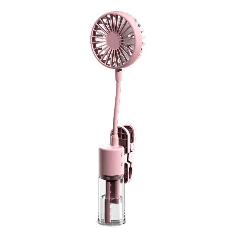 New clip spray fan mini portable spray handheld small fan umbrella baby stroller clip fan Item Picture