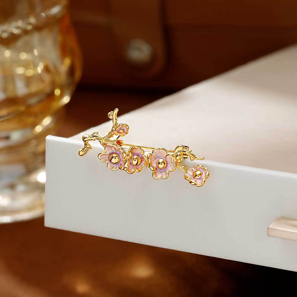 Hyacinth珐琅滴油胸针胸花高级感轻奢高端档女款2026新款奢华气质精致时尚