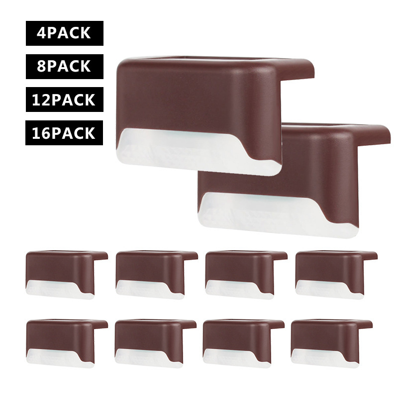 Solar step lights, ladder lights, outdoor waterproof garden and courtyard fence lights, railing lights, zero-electricity LED lighting fixtures Application Scenario