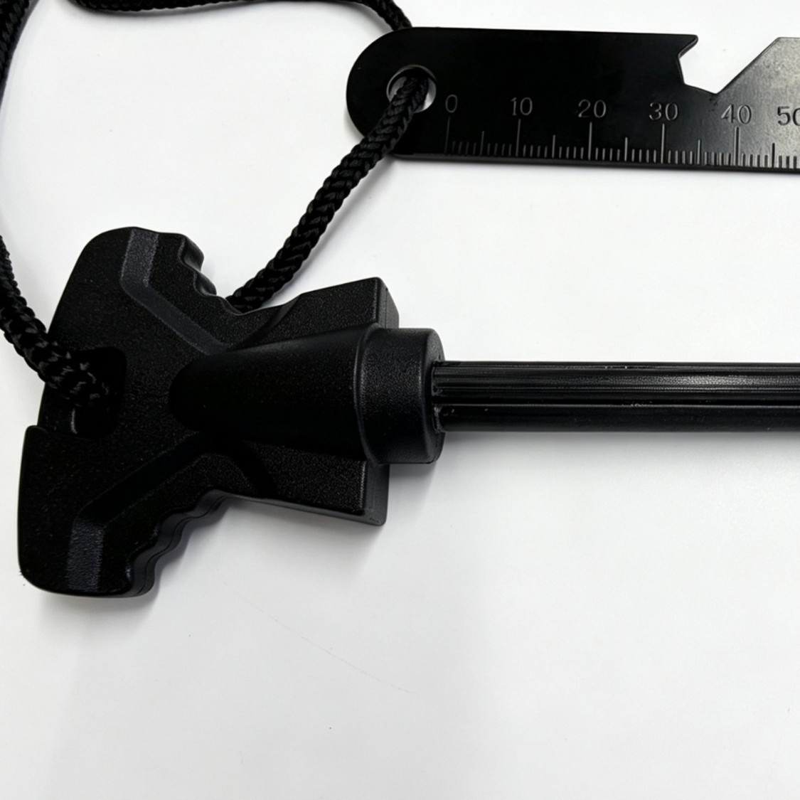 Outdoor fire stick with magnesium rod core, camping survival multi-functional fire stone, compact and portable scraper Application Scenario