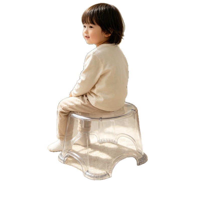 مقاعد الأطفال مقابل مقاعد الأحذية، مقاعد Small Stool مقاعد غرف المعيشة المنزلية، ومقاعد من البلاستيك مقاوم للانزلاق Item Picture