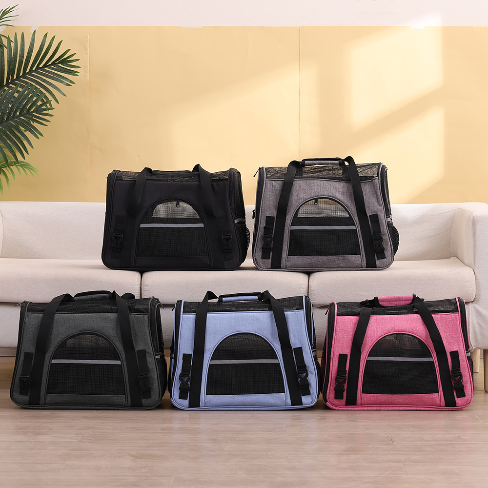 戎咖宠物跨境宠物携带包猫包折叠透气宠物包外出便携式猫猫包