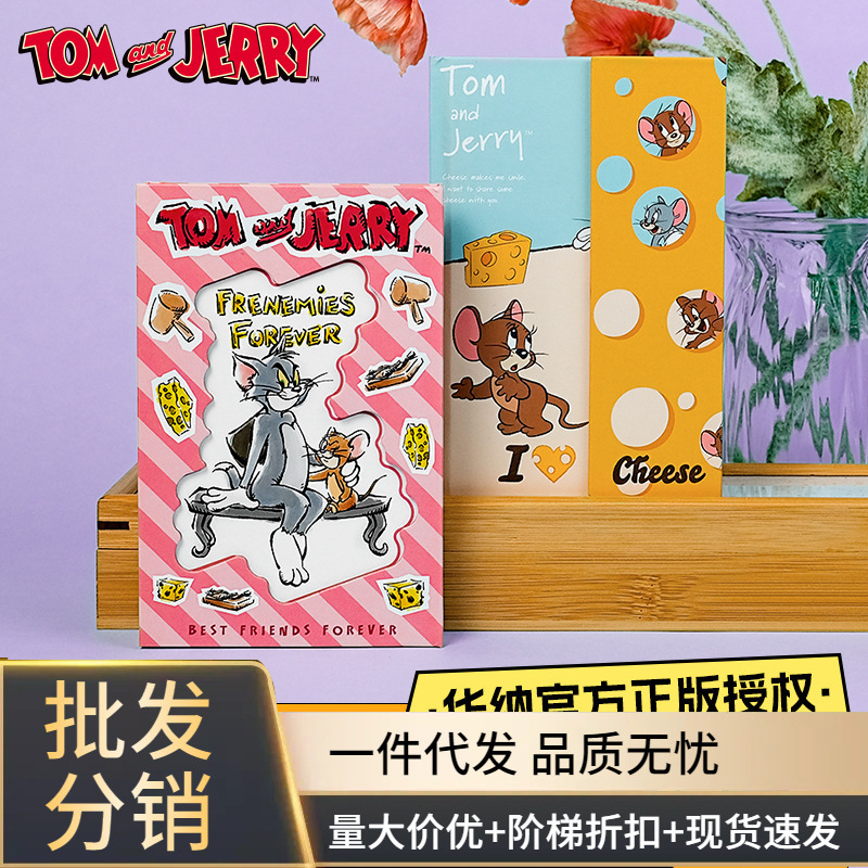 正版猫和老鼠笔记本三折页日记本镂空彩页学生可爱高颜值创意礼物产品图