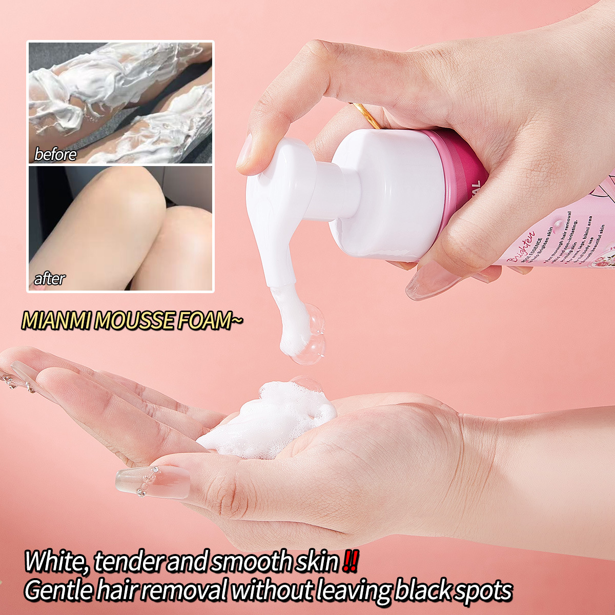 【 Cross-border Exclusive 】FORMBO Hair Removal Mousse is gentle, non-irritating, and leaves no stubble. Wholesale of refreshing hair removal mousse details Picture