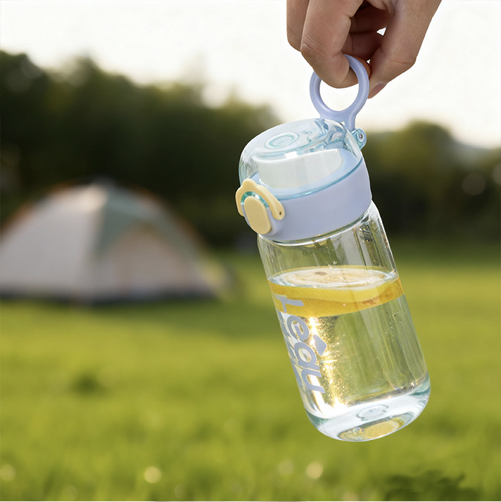 PC sports water cup for students and children, high appearance level portable space cup, summer high-temperature resistant, food-grade direct drinking plastic cup Application Scenario