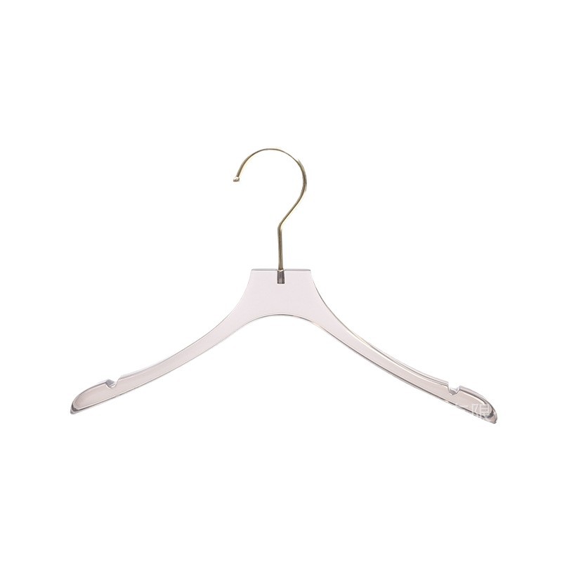 2.0 Transparent hangers, crystal acrylic clothes hangers, children's clothes hangers, clothing store hangers, children's clothing with grooves hangers Item Picture