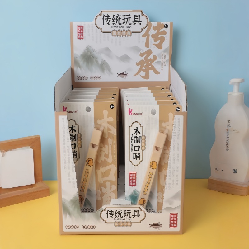 Traditional outdoor whistles, bamboo and wooden whistles, educational toys, children's outdoor whistles, childhood memories, children's toys Specification image