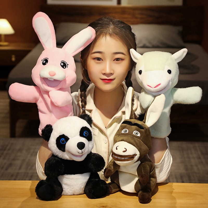 Customized plush toys featuring rabbits, sheep, pandas and donkeys, trendy dolls, cute and soft toys
