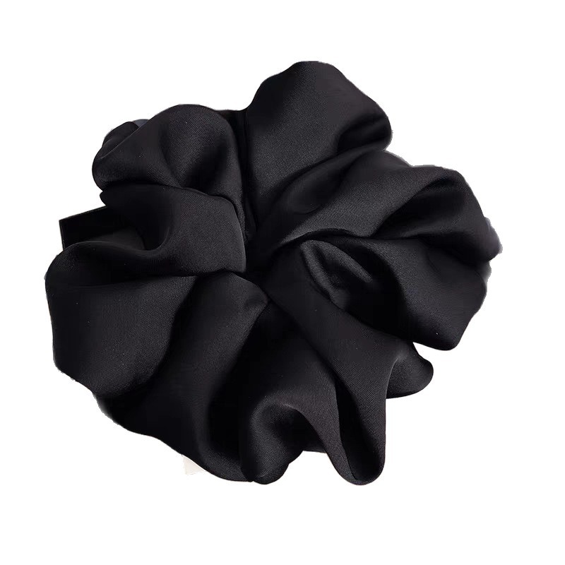 The same satin super long hair tie as Zhao Lusi, Korean-style hair flower, girl's hair tie with a rope feel, bun hair tie Item Picture