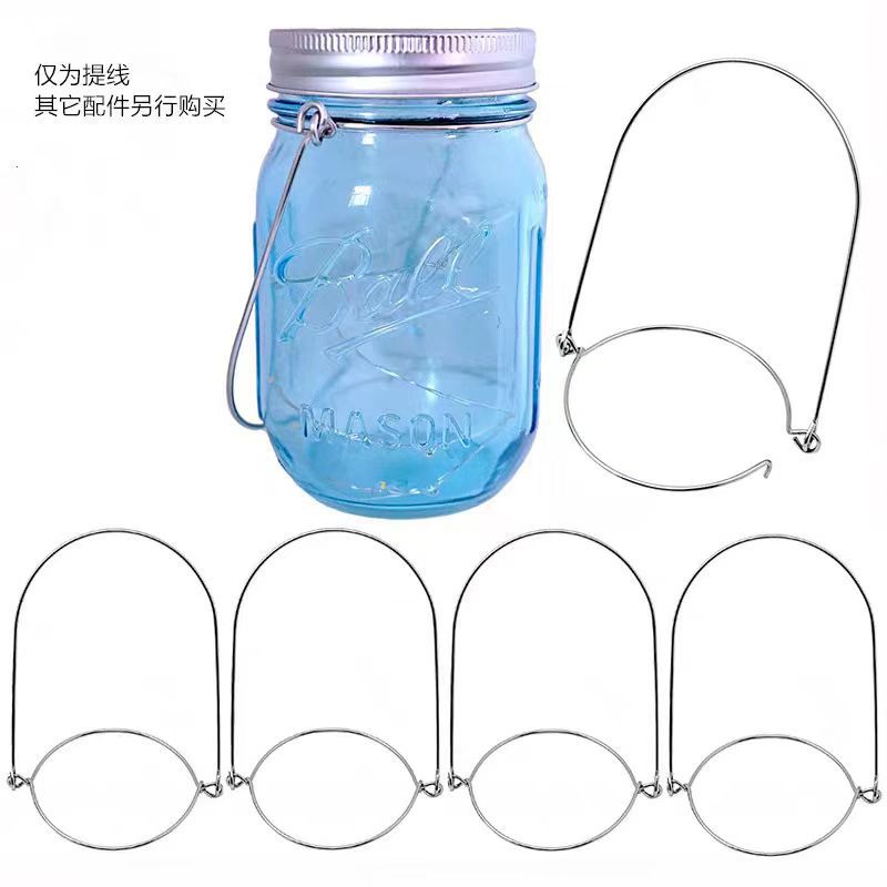 亚马逊不锈钢提手马口铁梅森杯通用梅森罐太阳能灯提手厂家批发
