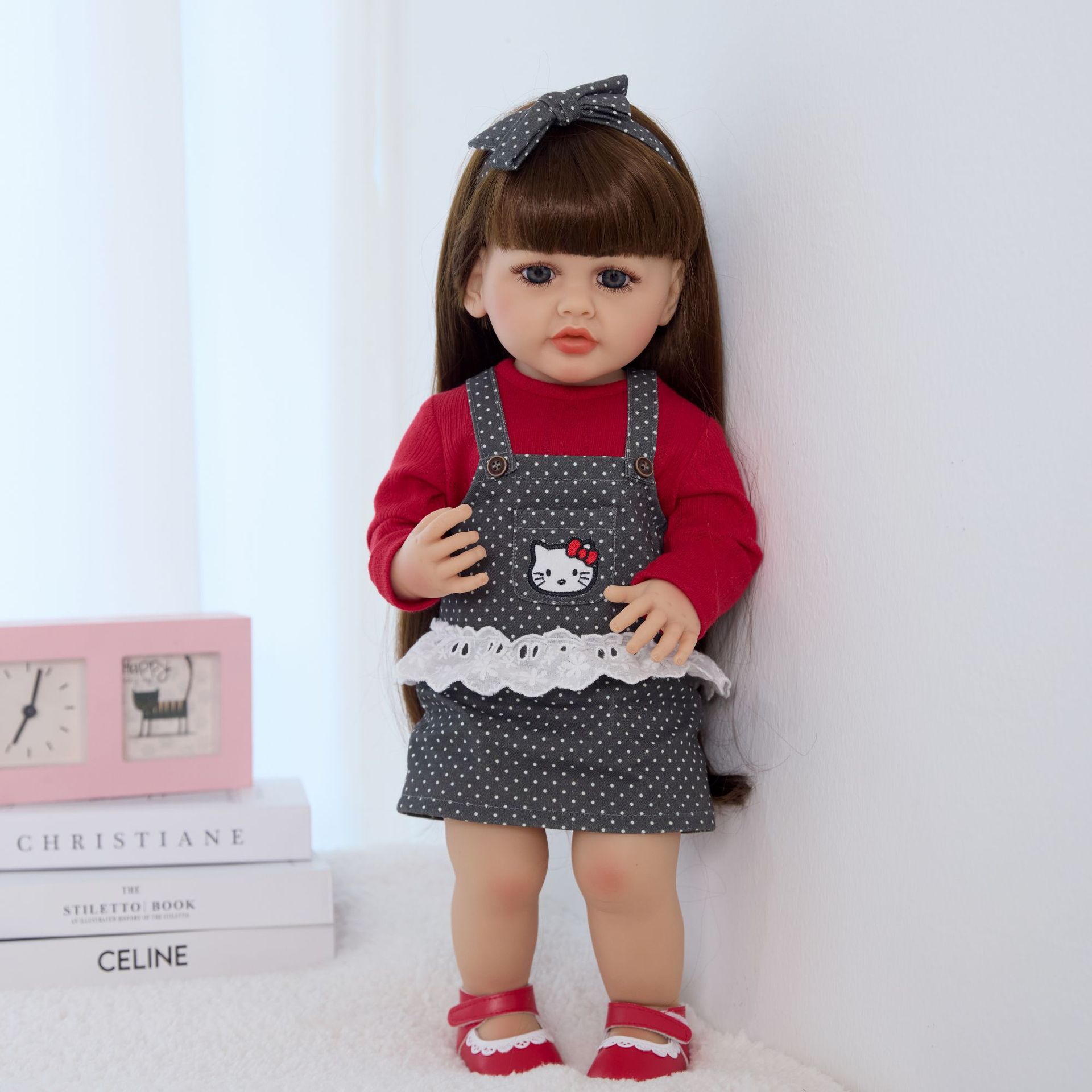 55cm new foreign trade changeable and reborn doll Russian mouth dialogue simulation vinyl children's doll toy Specification image