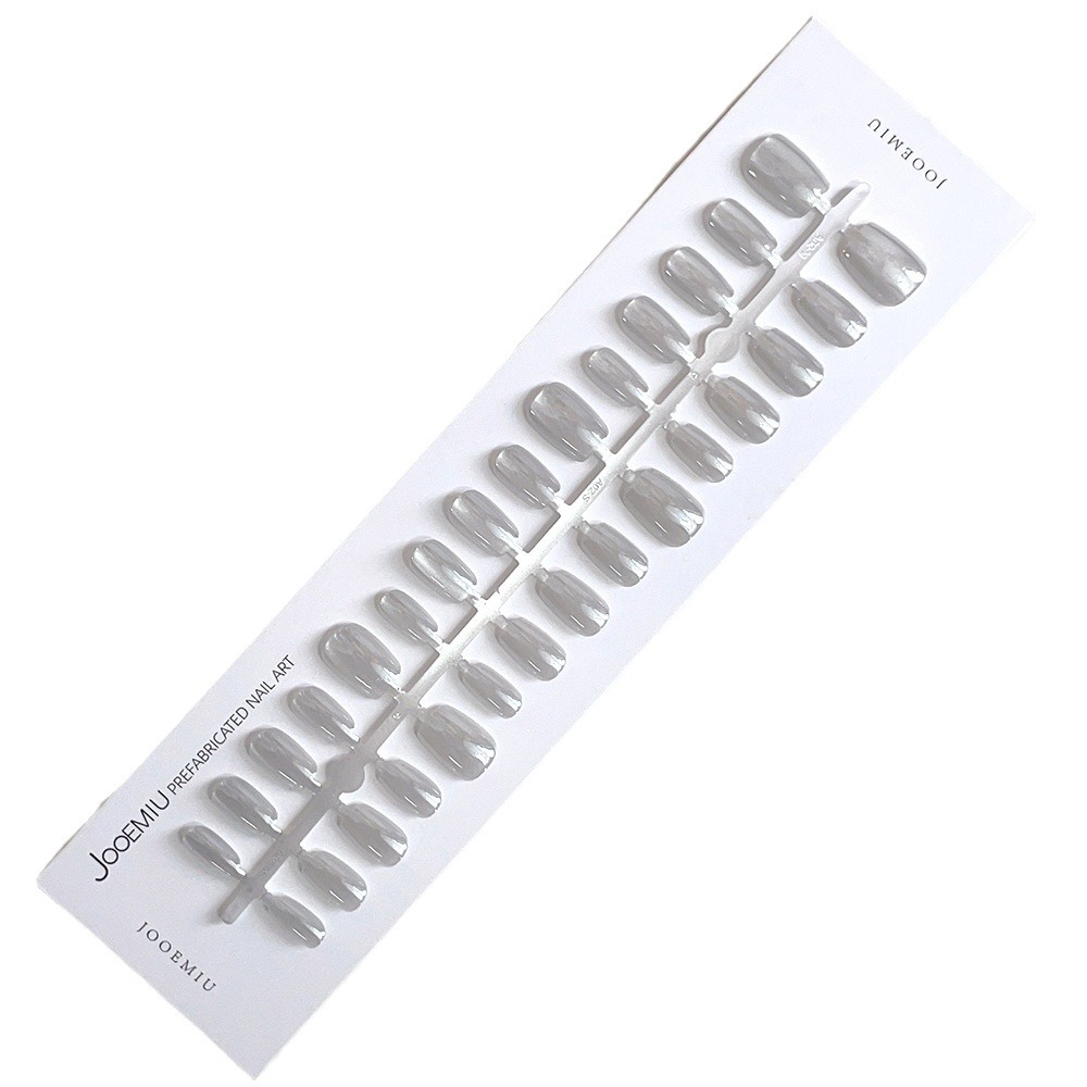 Electroplated aurora wide light cat-eye wearable nail plate prefabricated semi-finished product, split-size strip nail art detachable short T30 pieces Item Picture