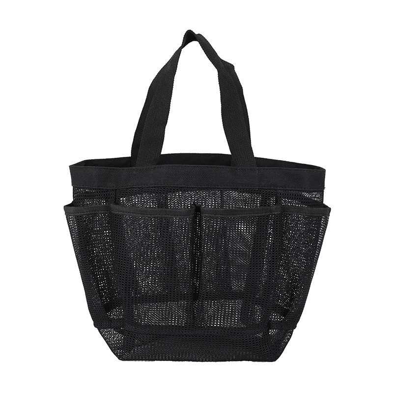 Travel portable hand-held beach bag, mesh toiletry bag, fitness bath bag, storage bag and makeup bag details Picture