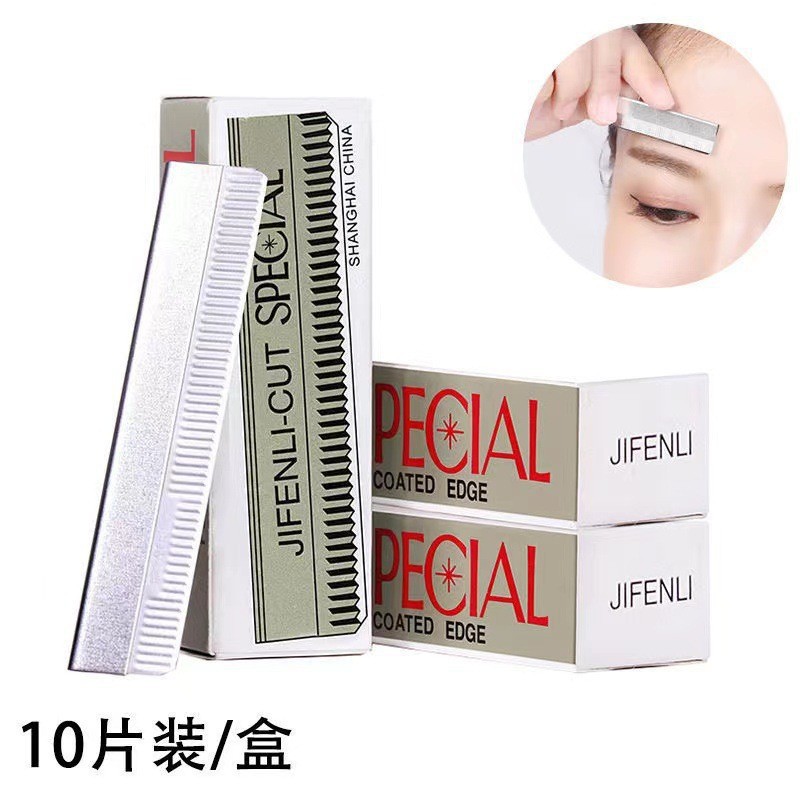Eyebrow shaping blade, tattoo blade, eyebrow scraper, special eyebrow shaping tool for photo studio makeup artists, durable, beveled and portable Application Scenario