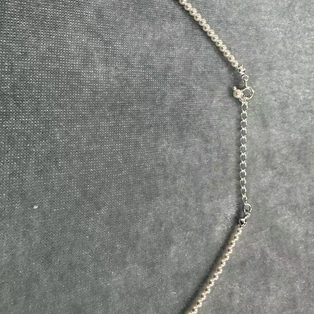 New product recommendation: Smile Pearl Chain, High-gloss combination pearl necklace, collarbone chain, Light luxury and high-end ladies' necklace Specification image