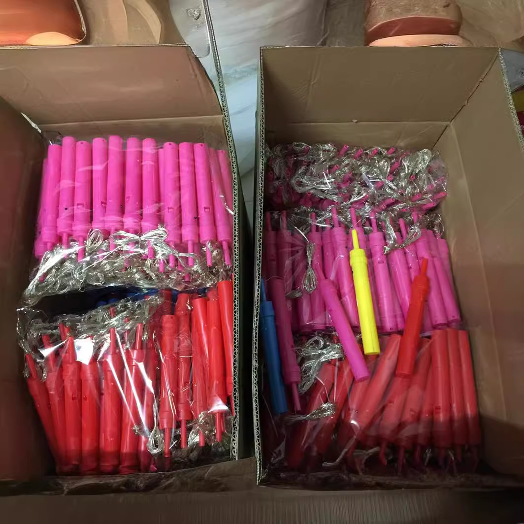 Wholesale transparent bounball handle, flash handle, bounball LED bounball light string with support pole details Picture