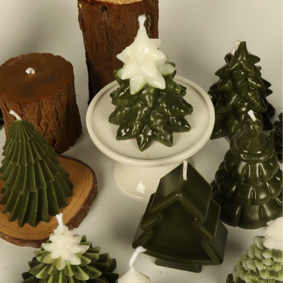 圣诞节香薰蜡烛氛围蜡烛圣诞送礼仿物摆件聚会派对用品厂家批发