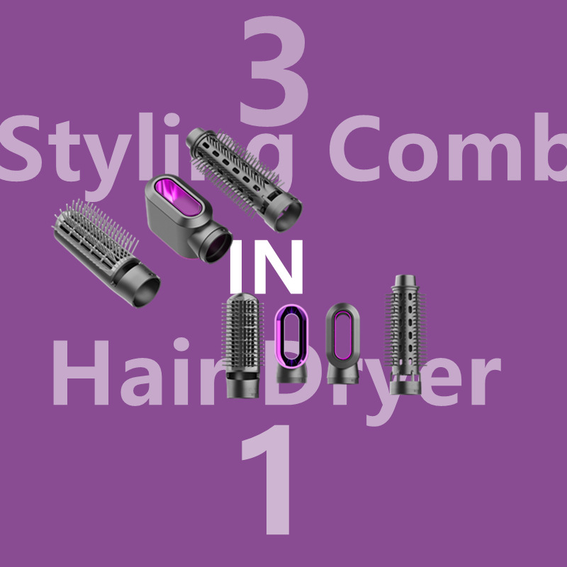 Cross-border bestseller: Hair dryer, straightening comb, electric curling iron, hot air dryer, three-in-one machine, negative ion, US and European standard M141 Application Scenario