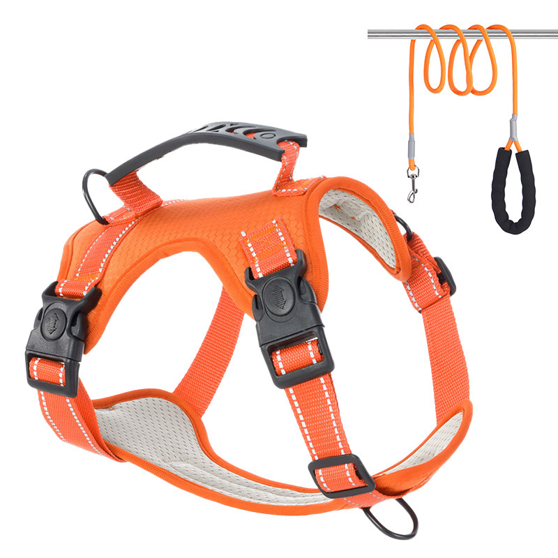 Pet chest and back straps, dog leashes, retractable straps, dog walking supplies, pet leashes, pet leashes, pet supplies, essential for pet outings Item Picture