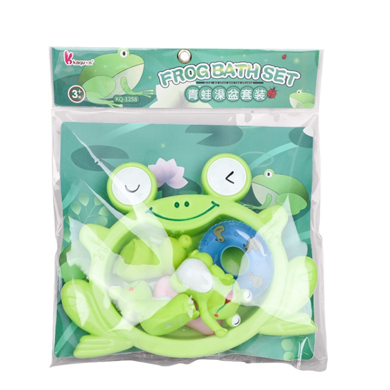Baby water play, children's bath toys, pond frogs, cute animals, floating toys, educational set toys Item Picture