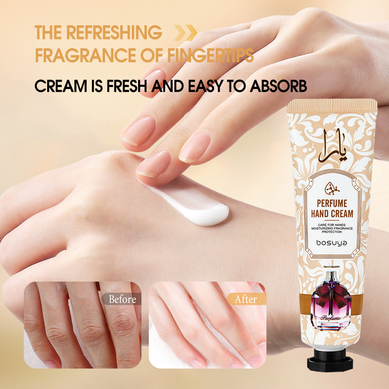 【 Cross-border Exclusive 】Bosuya's new perfume Hand Cream set, 5 bottles of perfume hand cream in bags for wholesale Specification image